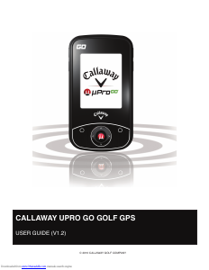 Manual Callaway μPro Go Golf GPS