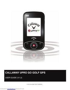 Handleiding Callaway μPro Go Golf GPS