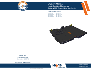 Manual Havis DS-GTC-313 (for Getac V110) Docking Station