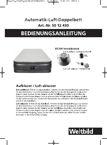 Bedienungsanleitung Weltbild 50 12 430 Luftbett