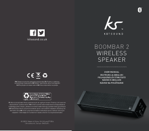 Manuál KitSound BoomBar 2 Reproduktor