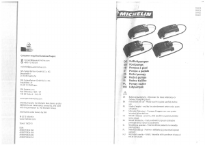 Manual Michelin 92420 Foot Pump