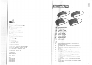 Mode d’emploi Michelin 92421 Pompe à pied