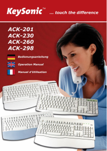 Mode d’emploi KeySonic ACK-201 Clavier