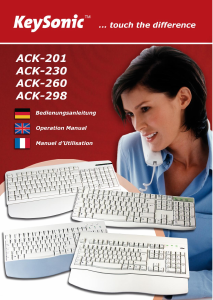 Handleiding KeySonic ACK-260 Toetsenbord