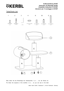 Manual Kerbl 81597 Moon Cat Tree