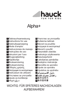 Bruksanvisning Hauck Alpha+ Barnmatstol