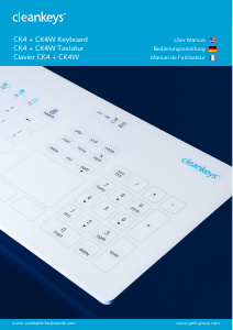 Bedienungsanleitung Cleankeys CK4 Tastatur