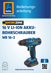 Bedienungsanleitung Workzone WB 16-3 Bohrschrauber