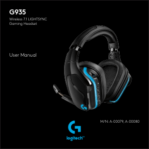 Manual de uso Logitech G935 Headset