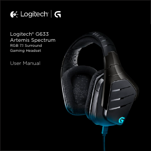 Посібник Logitech G633 Artemis Spectrum Головна гарнітура