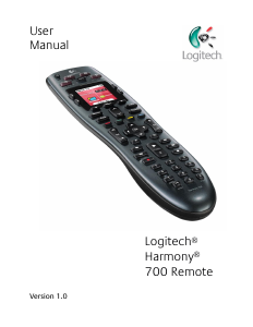 Handleiding Logitech Harmony 700 Afstandsbediening