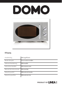 Manual de uso Domo DO3025 Microondas