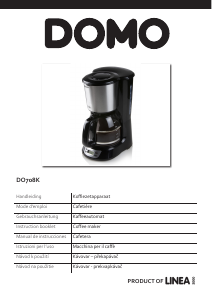 Mode d’emploi Domo DO708K Cafetière