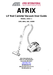 Handleiding Atrix AHSC-1 Lil Red Stofzuiger