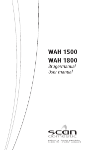 Brugsanvisning Scandomestic WAH 1800 Vaskemaskine