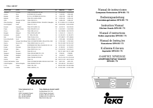 Manual Teka GFH 55 Cooker Hood