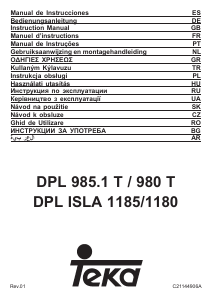 Manual Teka DPL 1185 Hotă