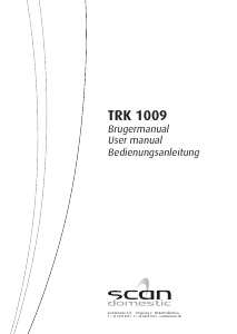 Brugsanvisning Scandomestic TRK 1009 Tørretumbler