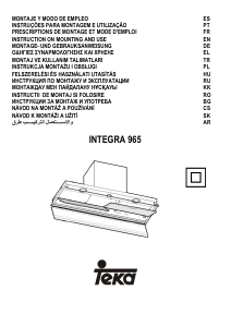 Manual Teka INTEGRA 965 Exaustor