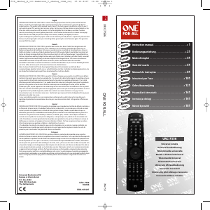 Manuale One For All URC 7556 Digital 5 Telecomando