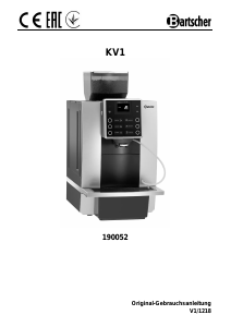 Handleiding Bartscher KV1 Koffiezetapparaat
