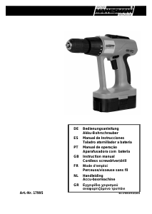 Bedienungsanleitung Brüder Mannesmann 17995 Bohrschrauber