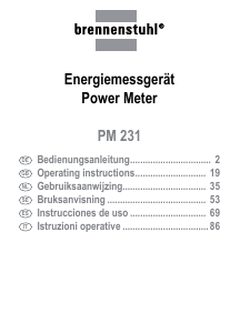 Manual de uso Brennenstuhl PM 231 Medidor de energía