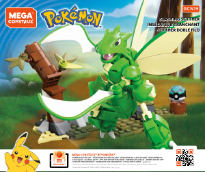 Handleiding Mega Construx set GCN19 Pokemon Slashing Scyther