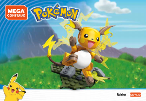 Käyttöohje Mega Construx set GDW30 Pokemon Raichu