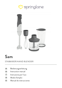 Handleiding Springlane Sam Staafmixer