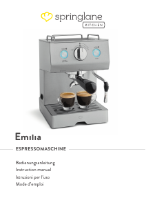 Manuale Springlane Emilia Macchina per espresso