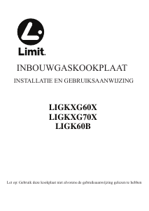 Mode d’emploi Limit LIGK60B Table de cuisson