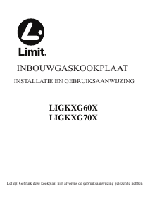 Handleiding Limit LIGKXG60X Kookplaat