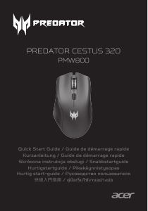 Käyttöohje Acer PMW800 Predator Cestus 320 Hiiri