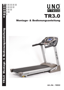 Bedienungsanleitung UNO Fitness TR3.0 Laufband