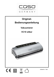 Handleiding Caso VC10 Vacumeermachine