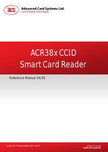 Manual ACS ACR38U-I1 Card Reader