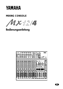 Bedienungsanleitung Yamaha MX12/4 Mischpult
