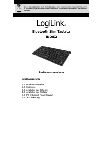 Bedienungsanleitung LogiLink ID0052 Tastatur