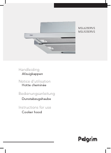 Manual Pelgrim MSL925ERVS Cooker Hood