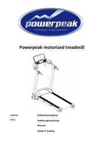 Mode d’emploi Powerpeak FTM6716 Tapis de course