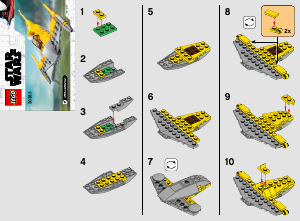 Manual Lego set 30383 Star Wars Naboo Starfighter