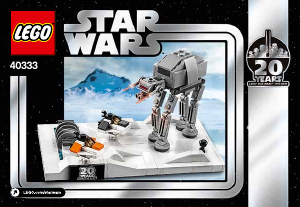 Manual de uso Lego set 40333 Star Wars Micromodelo de la Batalla de Hoth