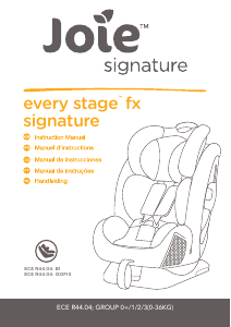 Manual de uso Joie Every Stage FX Signature Asiento para bebé