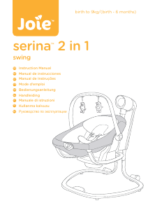 Mode d’emploi Joie Serina 2in1 Balancelle bébé