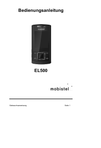 Bedienungsanleitung Mobistel EL500 Handy