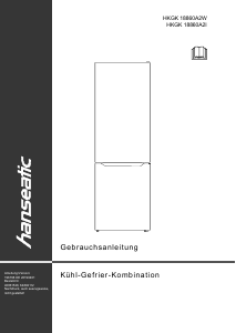 Handleiding Hanseatic HKGK18860A2I Koel-vries combinatie