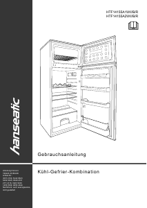 Bedienungsanleitung Hanseatic HTF14155A1I Kühl-gefrierkombination