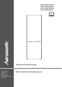 Bedienungsanleitung Hanseatic HKGK18860A3NFSS Kühl-gefrierkombination